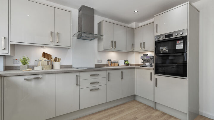The Newhaven a 3 bedroom semi showing staging of the kitchen