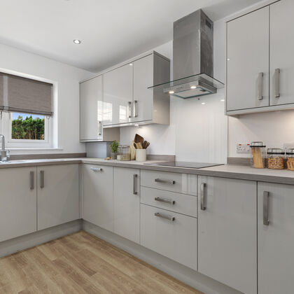 The Newhaven a 3 bedroom semi showing staging of the kitchen