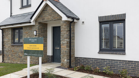 External shot of The Cornfields Sageston show home